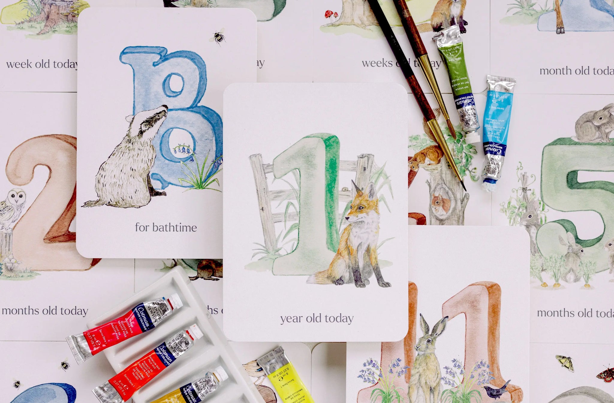 Natural Ireland Baby Milestone Cards Journal Fiadh&Finn