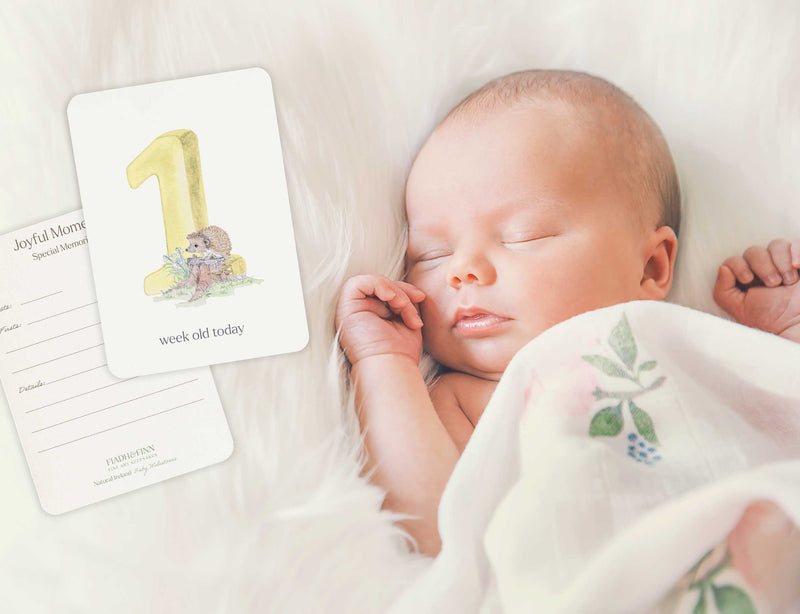 How To Use Baby Milestone Cards - fiadhandfinn