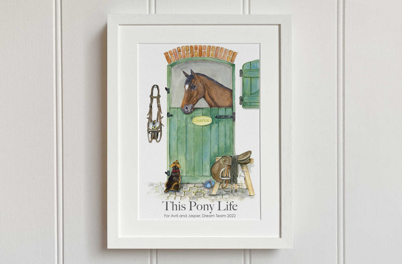 Pony Stable Art Print - fiadhandfinn