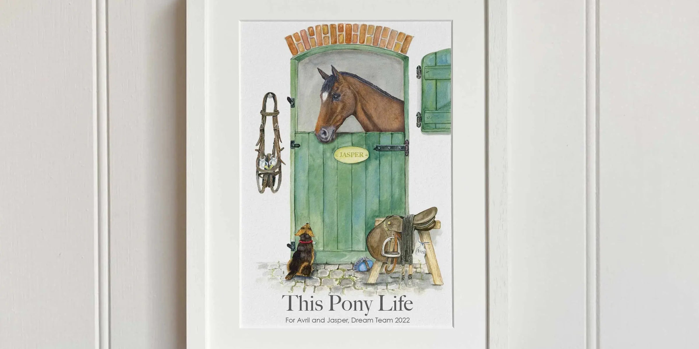 Pony Stable Art Print - fiadhandfinn
