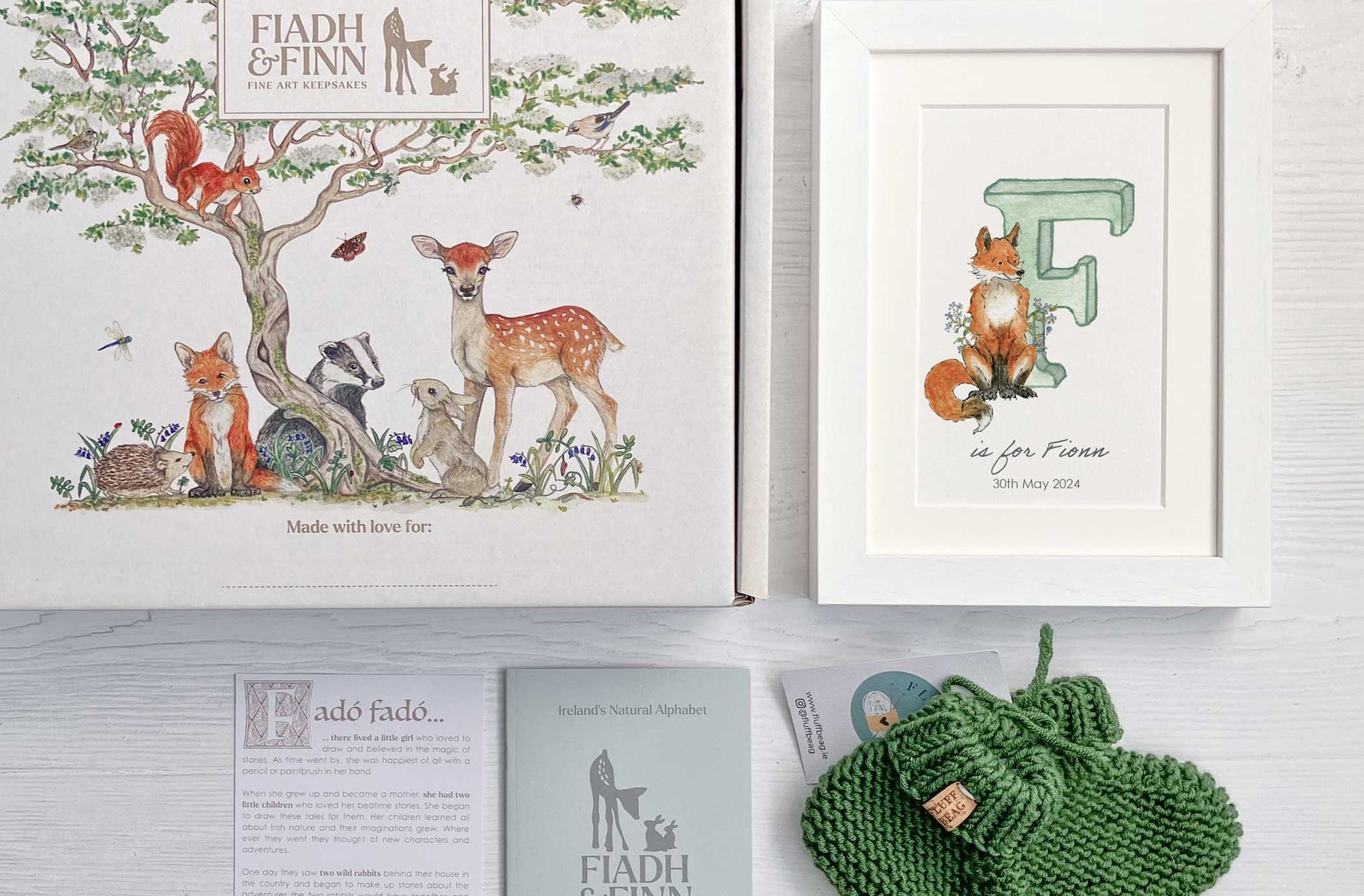 Alphabet Letter Baby Gift Box Set (Forest)