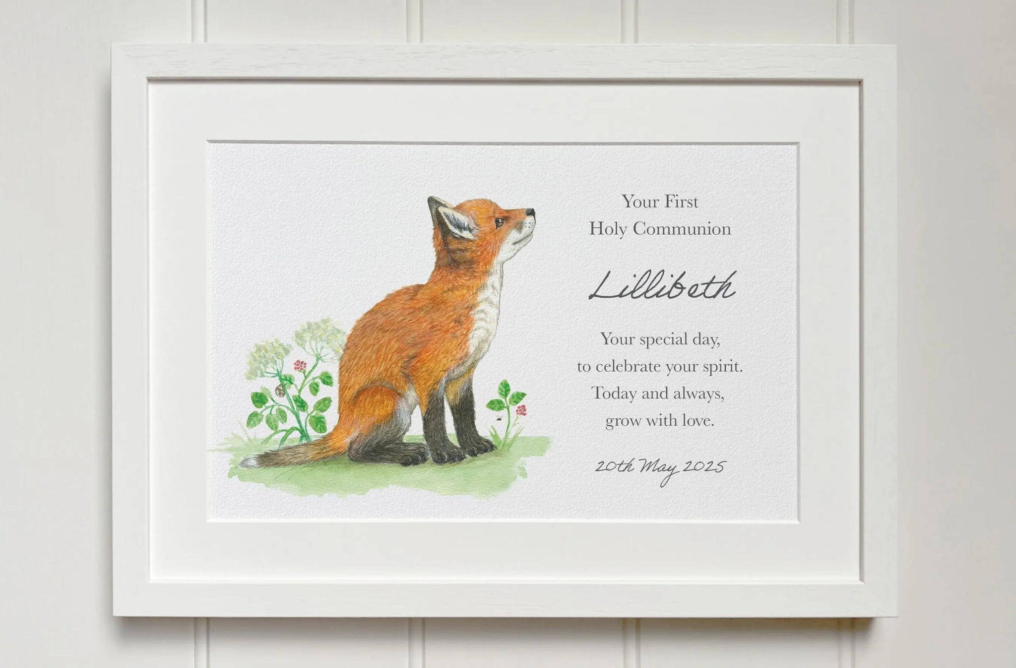 Holy Communion Fox Cub Print Fiadh&Finn