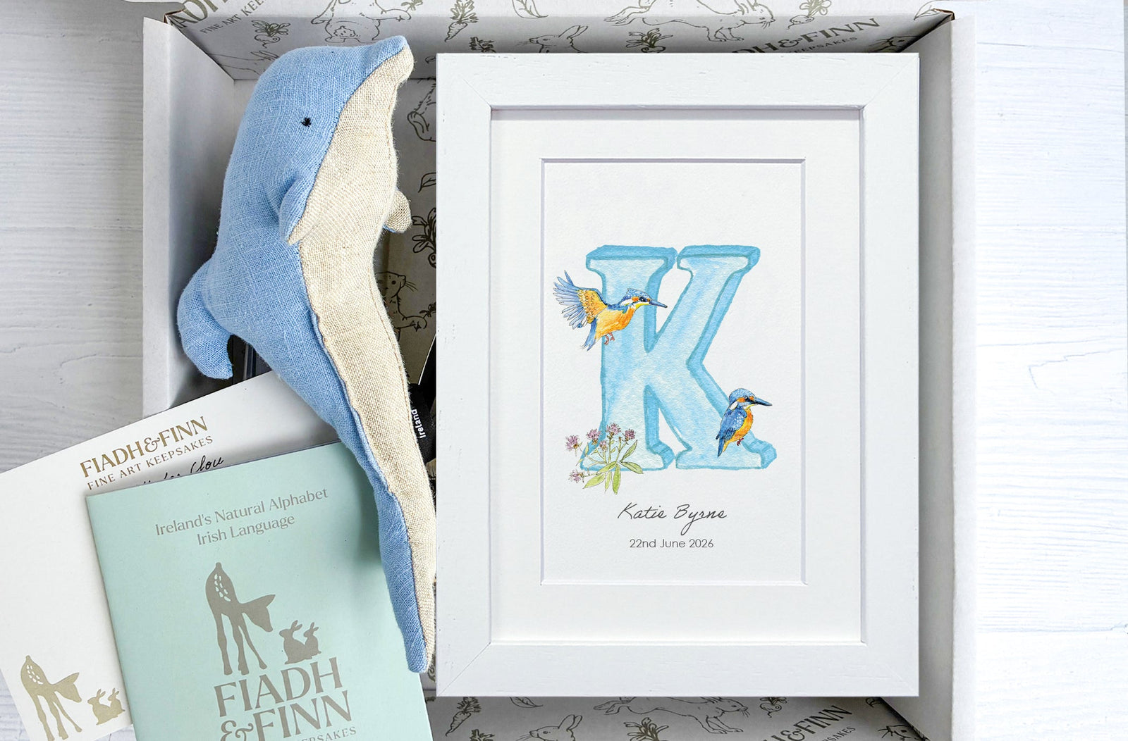 Little HDolphin and Alphabet Letter Baby Gift Box Fiadh&Finn