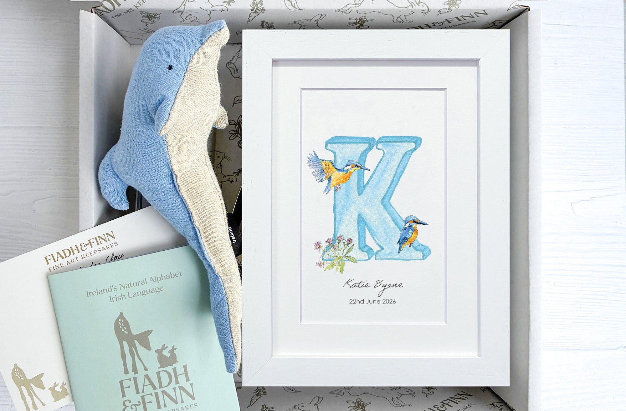Little HDolphin and Alphabet Letter Baby Gift Box Fiadh&Finn