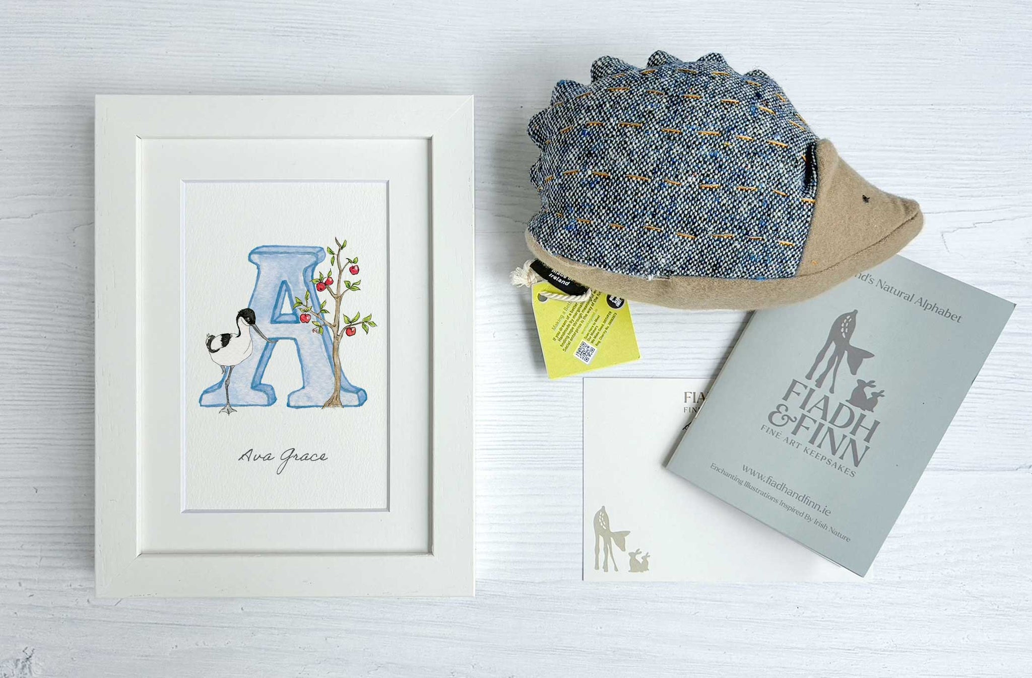 Little Hedgehog and Alphabet Letter Baby Gift Box Fiadh&Finn
