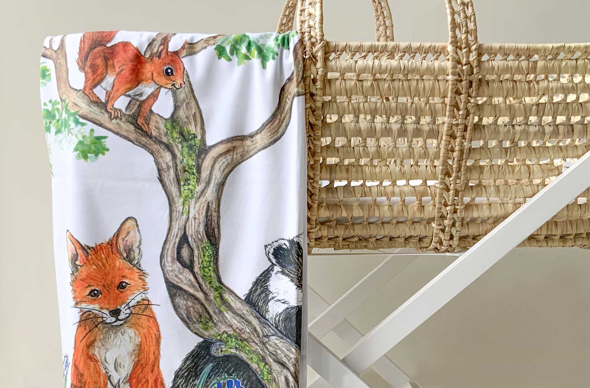 Suan, Woodland Friends, Organic Cotton Blanket Fiadh&Finn
