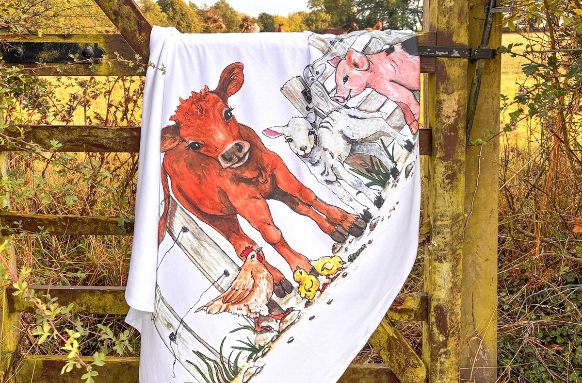 Suan, The Farm Gate, Organic Cotton Blanket Fiadh&Finn