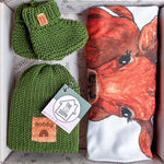 Suan, Farm Gate Organic Baby Blanket & Accessories Gift Box (Forest) Fiadh&Finn