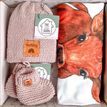 Suan, Farm Gate Organic Baby Blanket & Accessories Gift Box (Natural) Fiadh&Finn