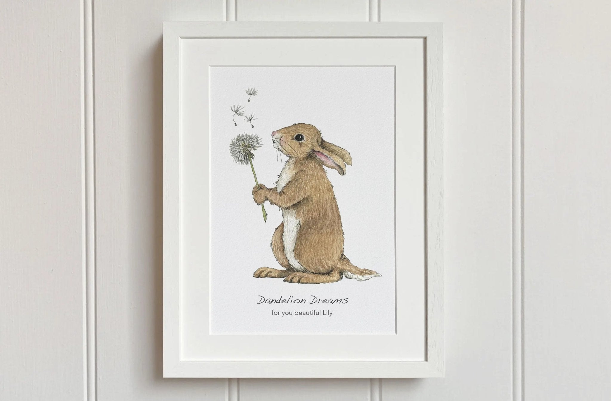 Dandelion Rabbit Print - fiadhandfinn