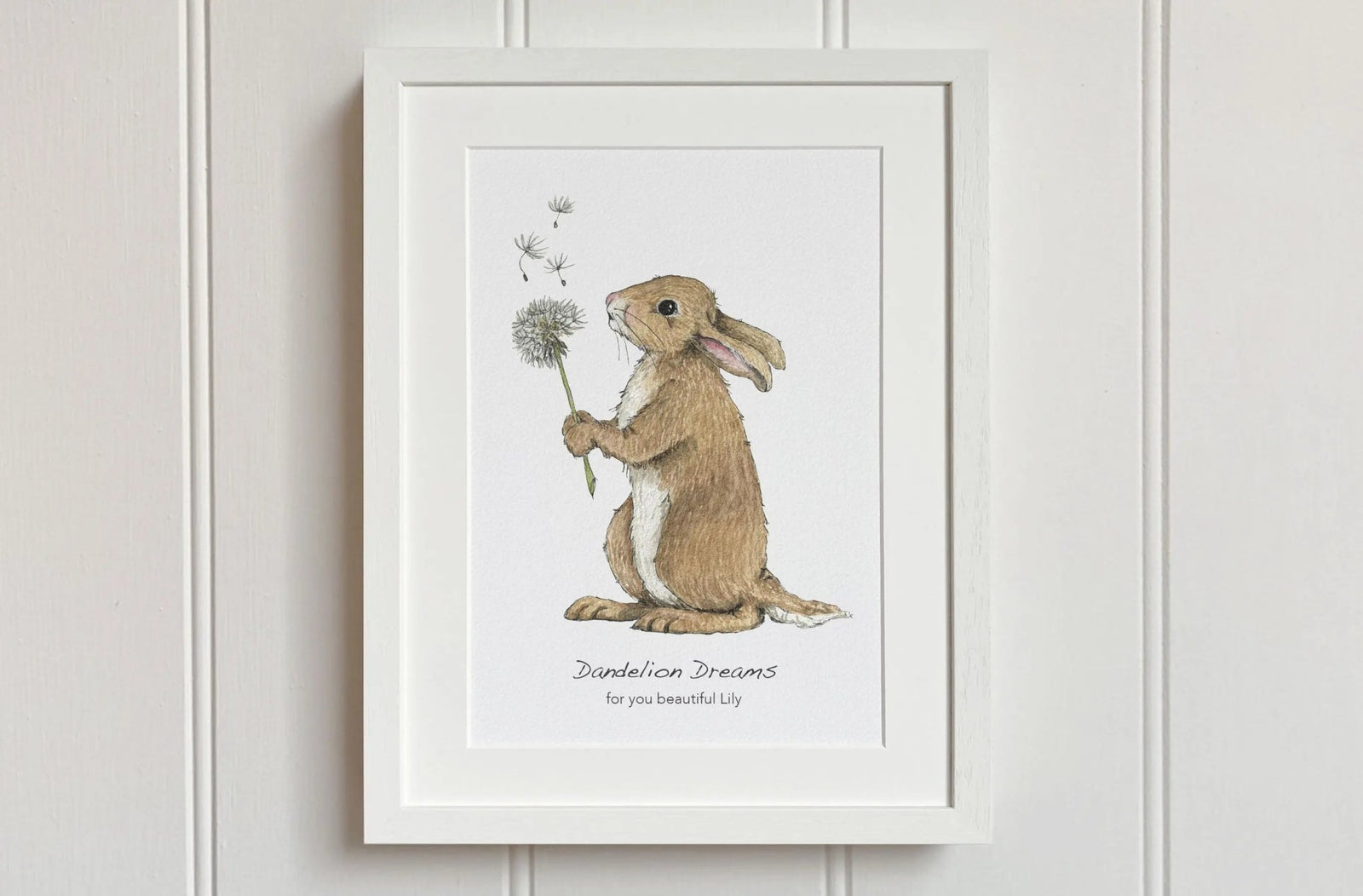 Dandelion Rabbit Print - fiadhandfinn