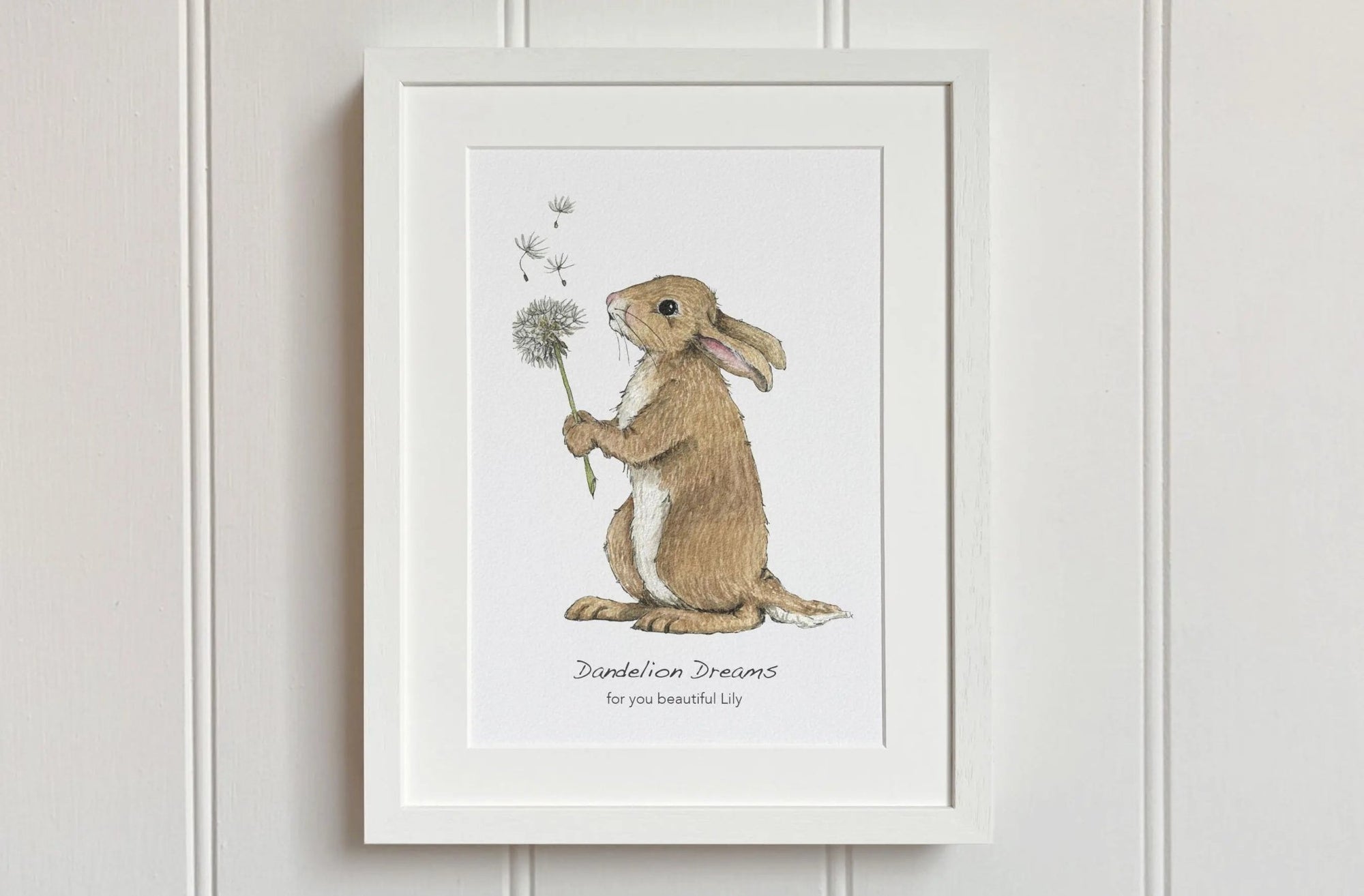 Dandelion Rabbit Print - fiadhandfinn