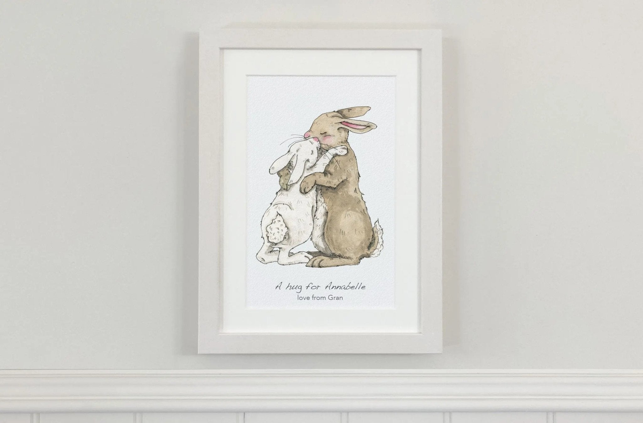 Fiadh and Finn Rabbits Hug - fiadhandfinn