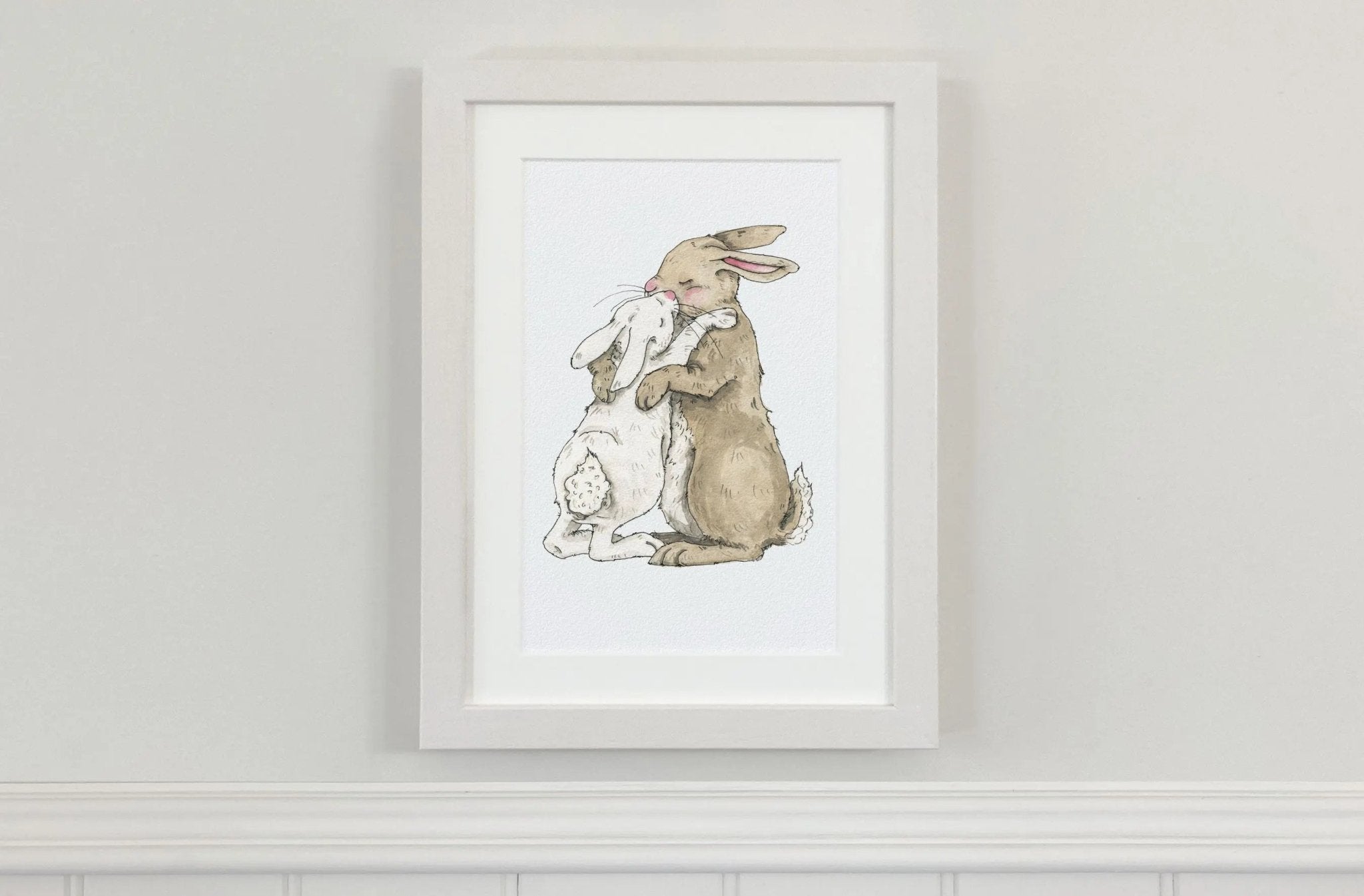 Fiadh and Finn Rabbits Hug - fiadhandfinn