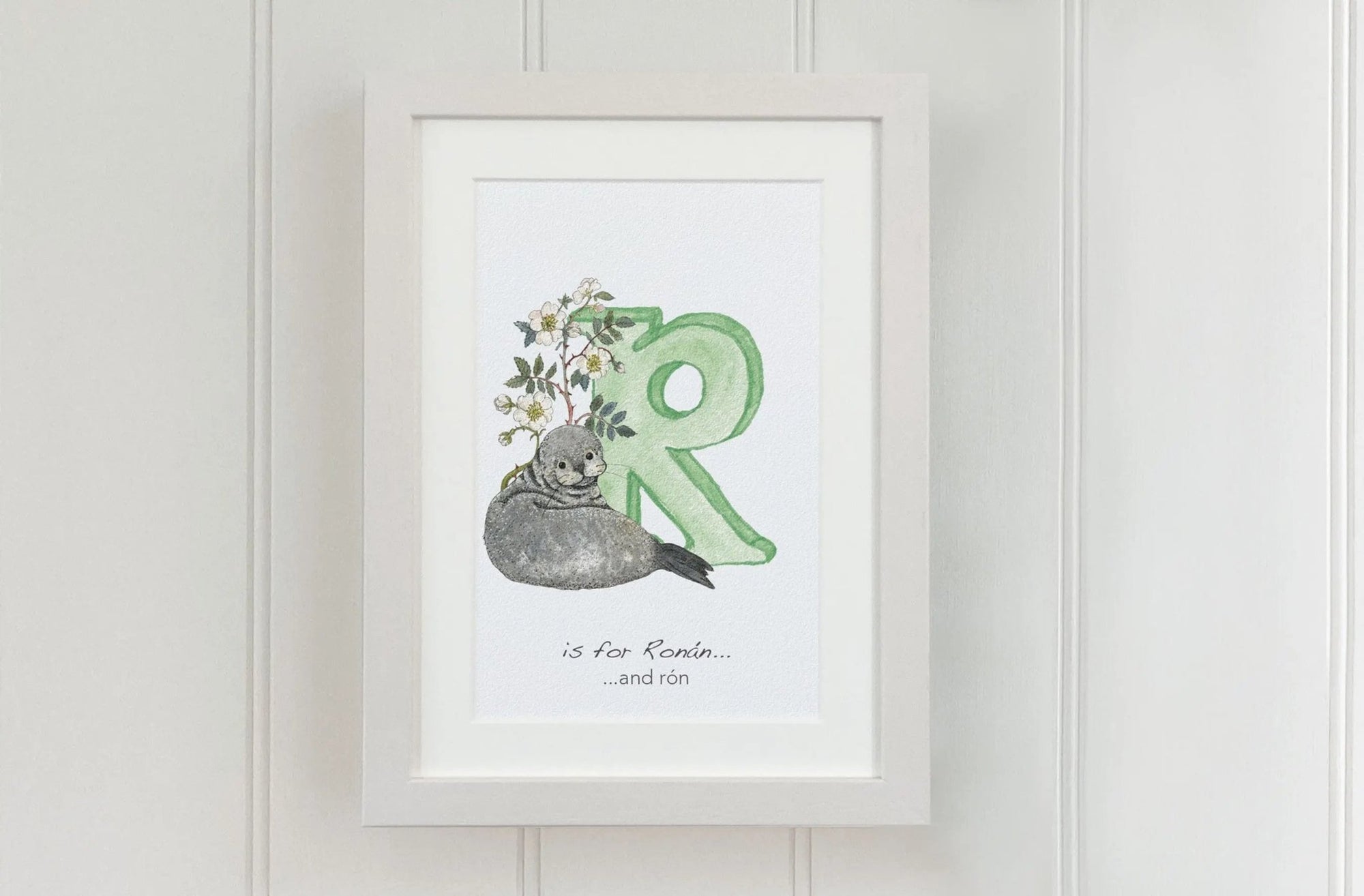 Irish Language Alphabet Letter (Forest) - fiadhandfinn