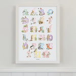 Irish Language Alphabet Print (Pastels) - fiadhandfinn