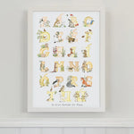 Irish Language Alphabet Print (Sunset) - fiadhandfinn