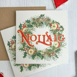 Irish Wreath Christmas Cards, Set of 5 (100% Recycled) - fiadhandfinn