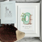 Little Hedgehog and Alphabet Letter Baby Gift Box - fiadhandfinn