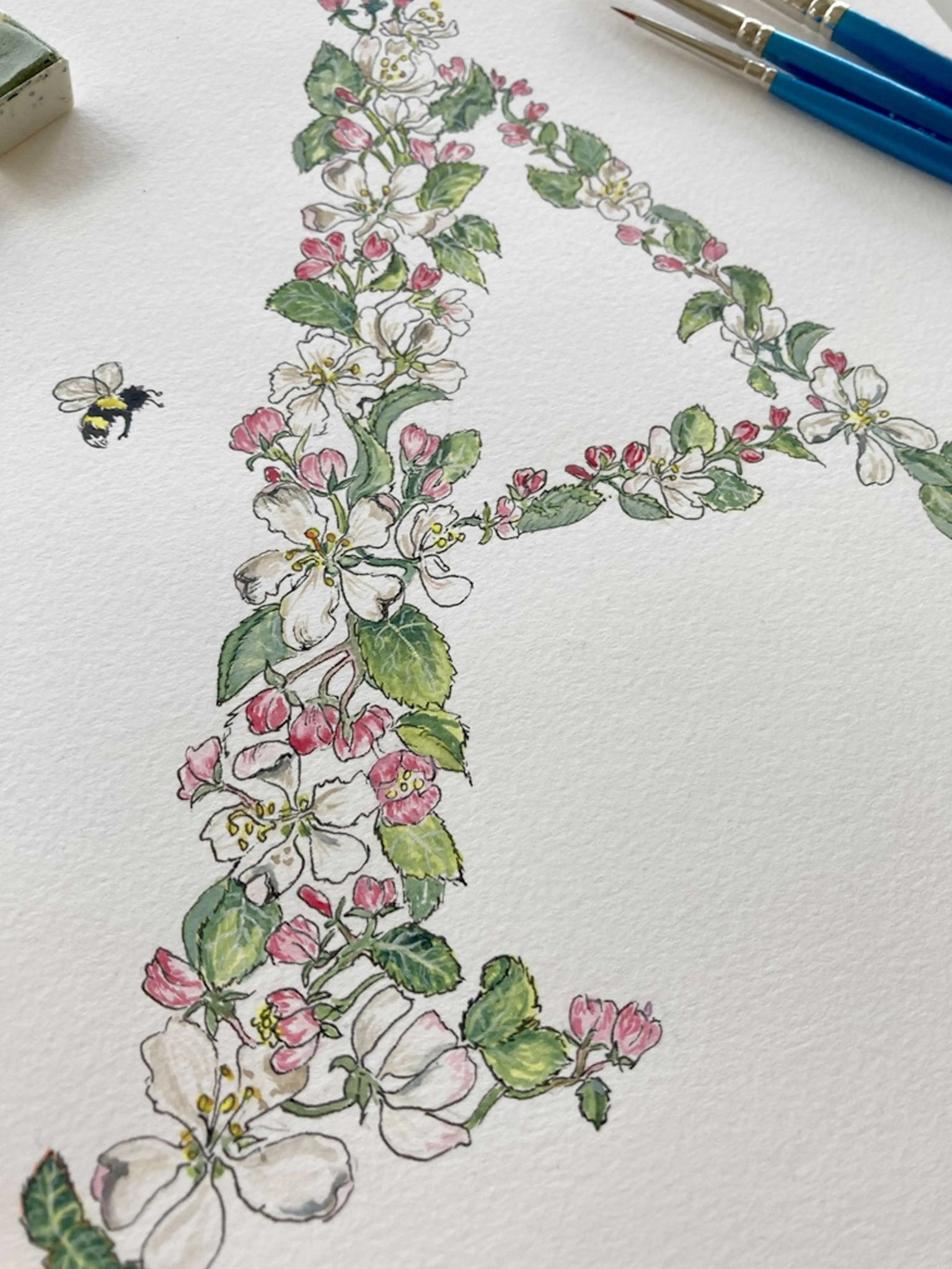 Native Irish Floral Alphabet A - fiadhandfinn