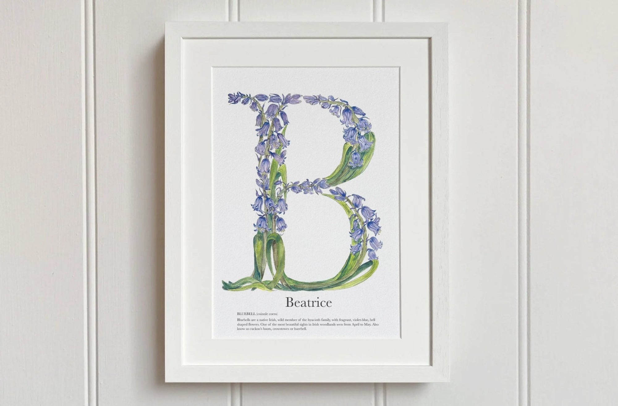 Native Irish Floral Alphabet B - fiadhandfinn