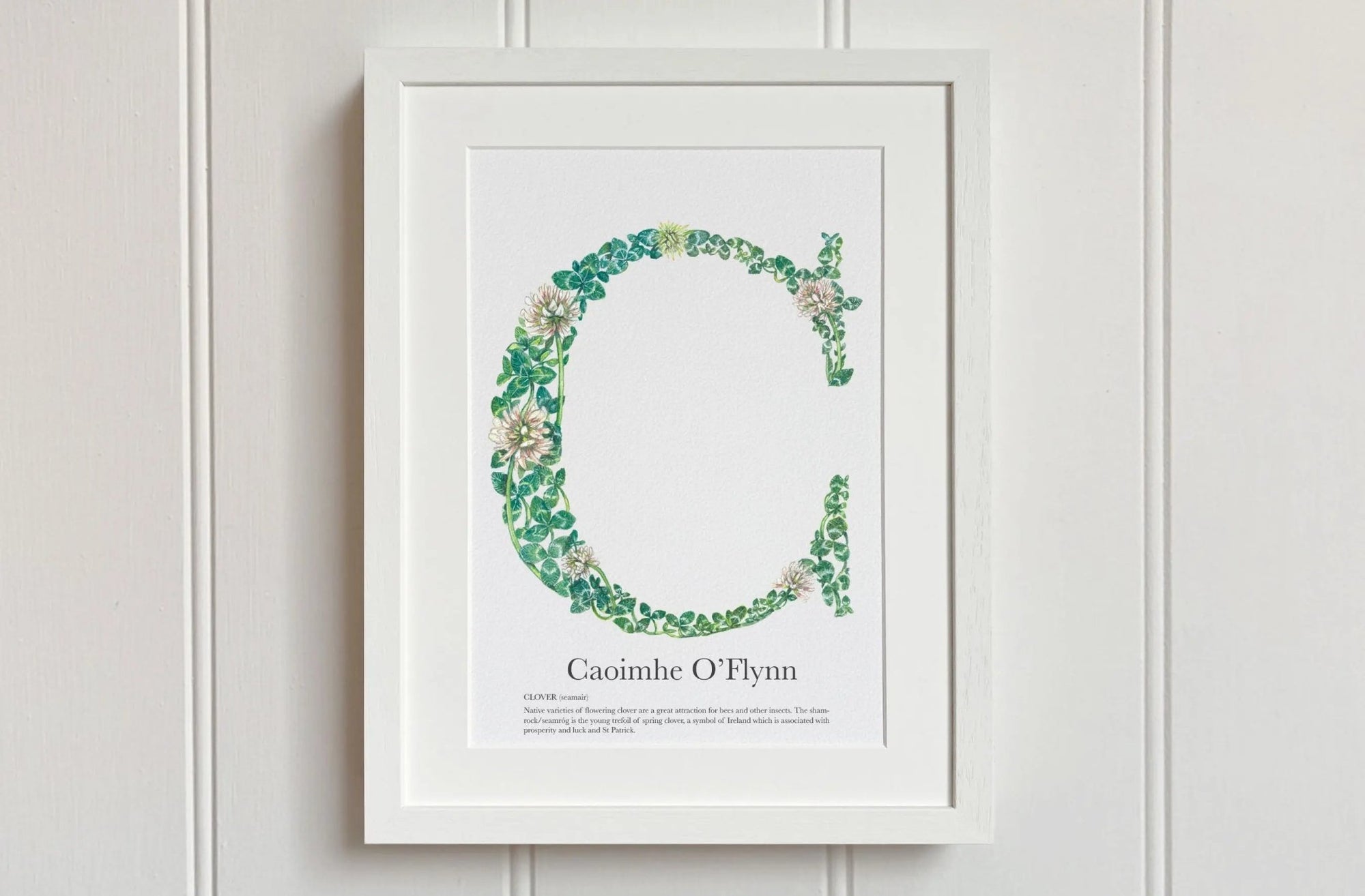 Native Irish Floral Alphabet C - fiadhandfinn