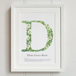 Native Irish Floral Alphabet D - fiadhandfinn