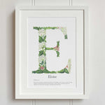 Native Irish Floral Alphabet E - fiadhandfinn