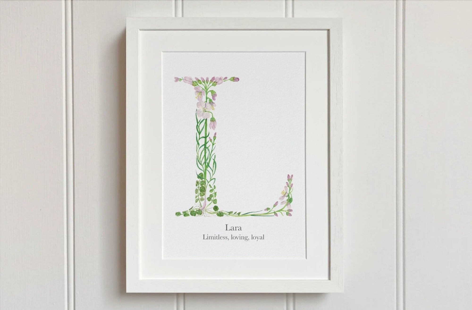 Native Irish Floral Alphabet L - fiadhandfinn