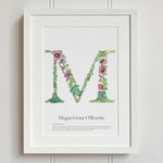 Native Irish Floral Alphabet M - fiadhandfinn