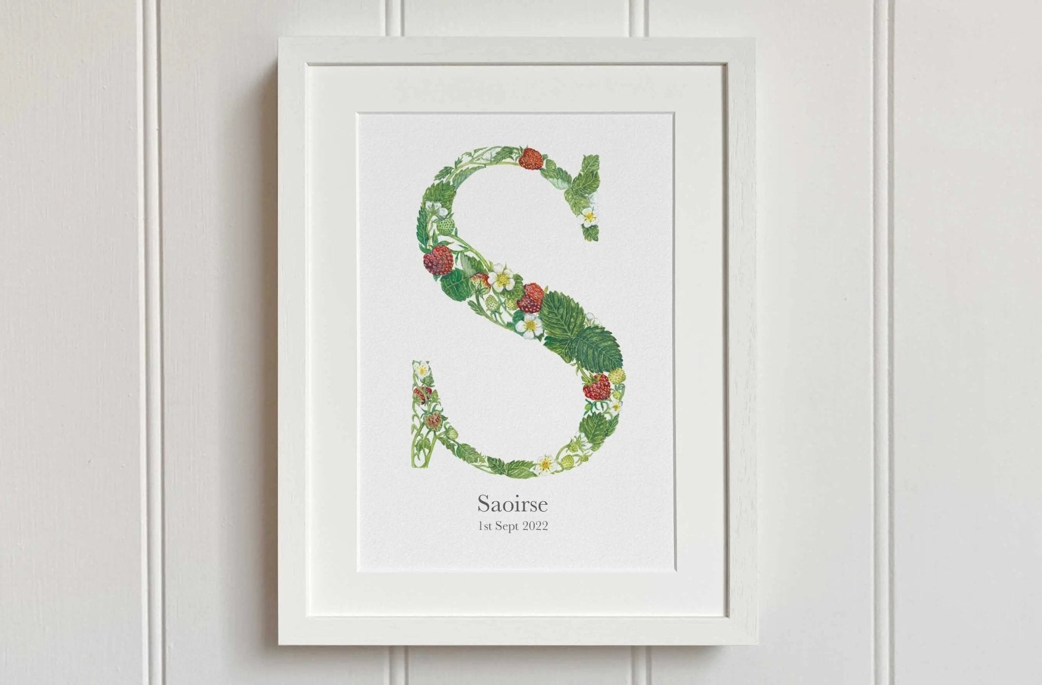 Native Irish Floral Alphabet S - fiadhandfinn