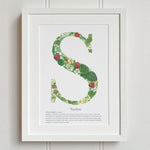 Native Irish Floral Alphabet S - fiadhandfinn