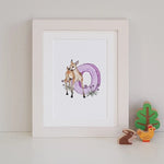 Natural Ireland Alphabet Letter Irish Language (Pastels) - fiadhandfinn