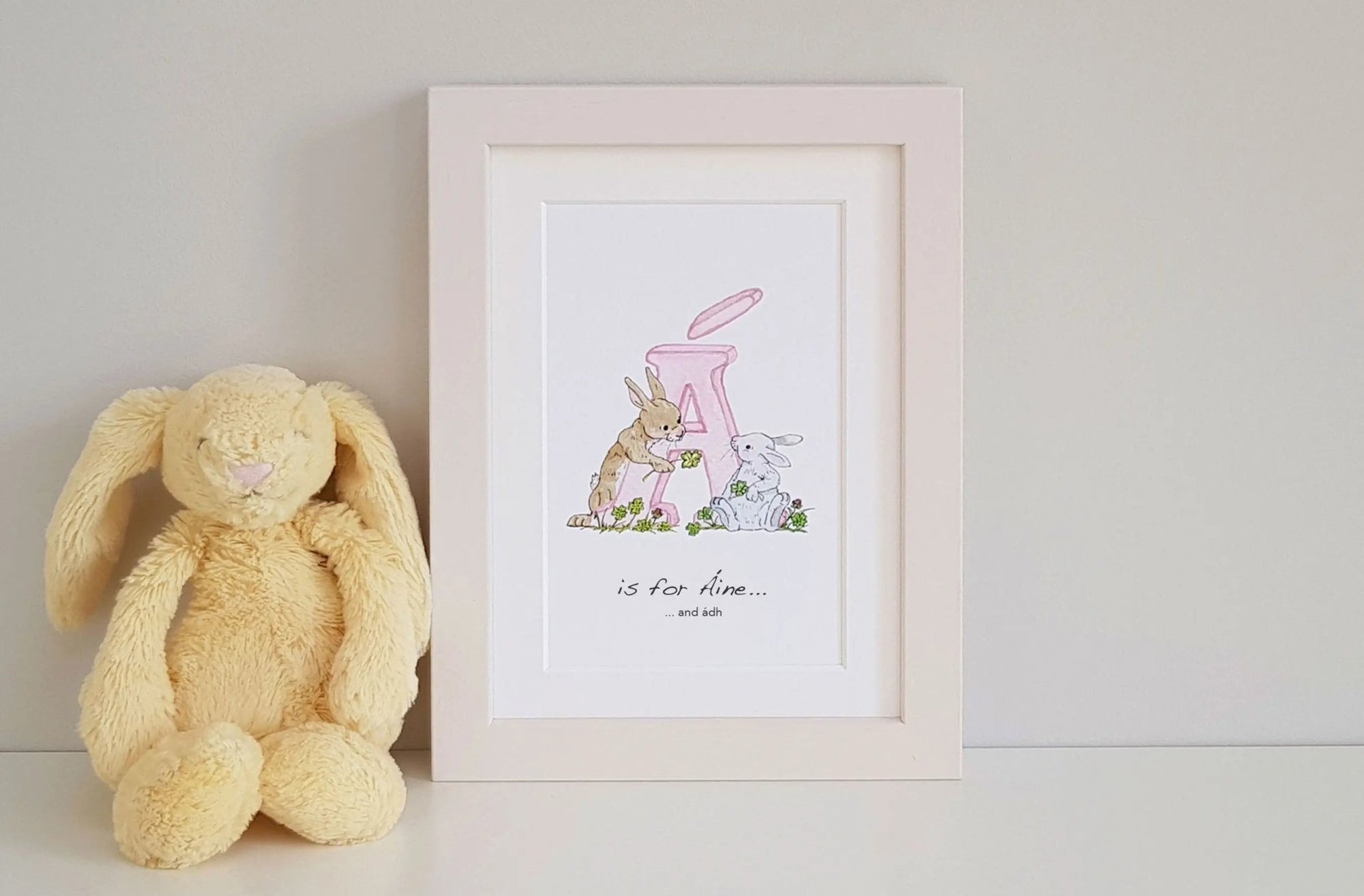 Natural Ireland Alphabet Letter Irish Language (Rose) - fiadhandfinn