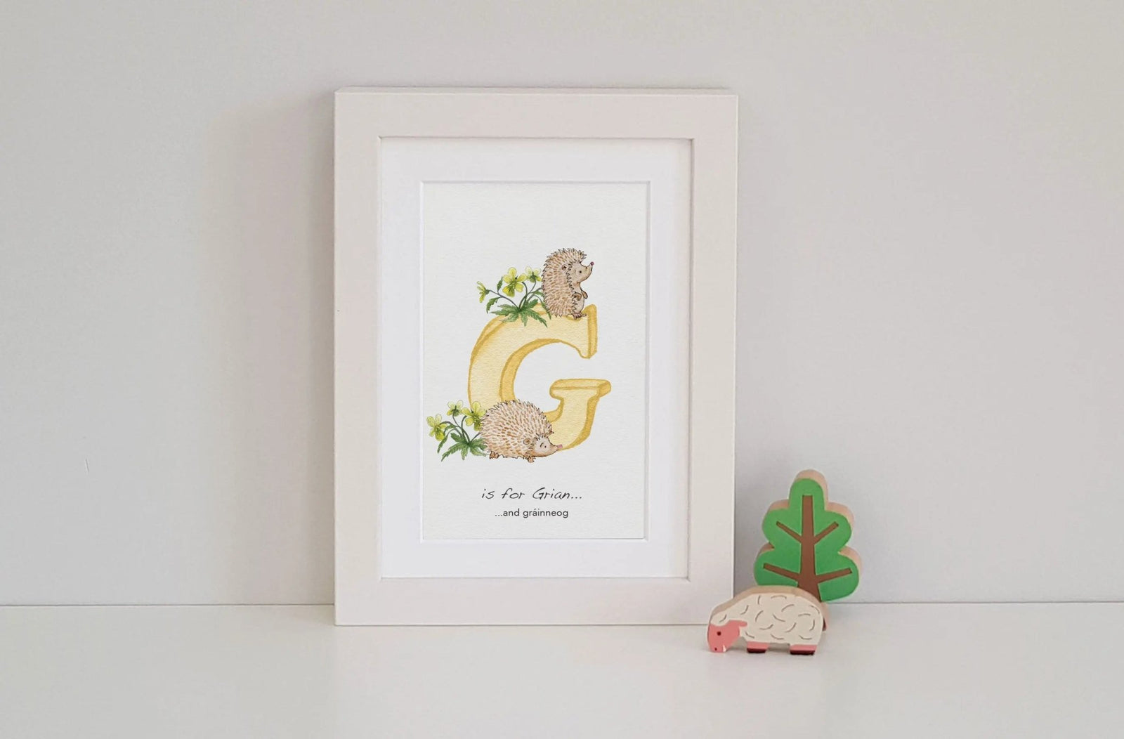 Natural Ireland Alphabet Letter Irish Language (Sunset) - fiadhandfinn
