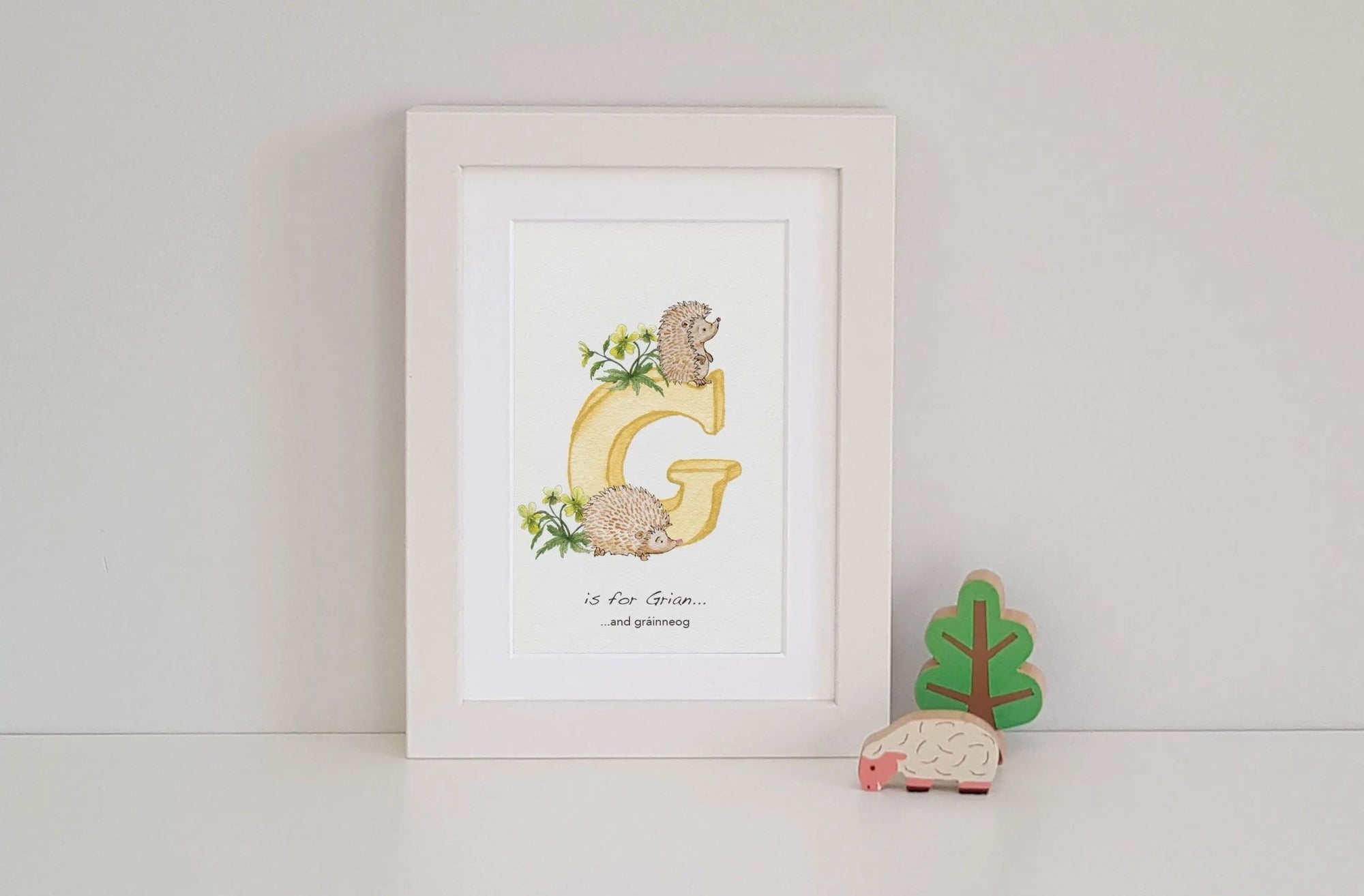 Natural Ireland Alphabet Letter Irish Language (Sunset) - fiadhandfinn