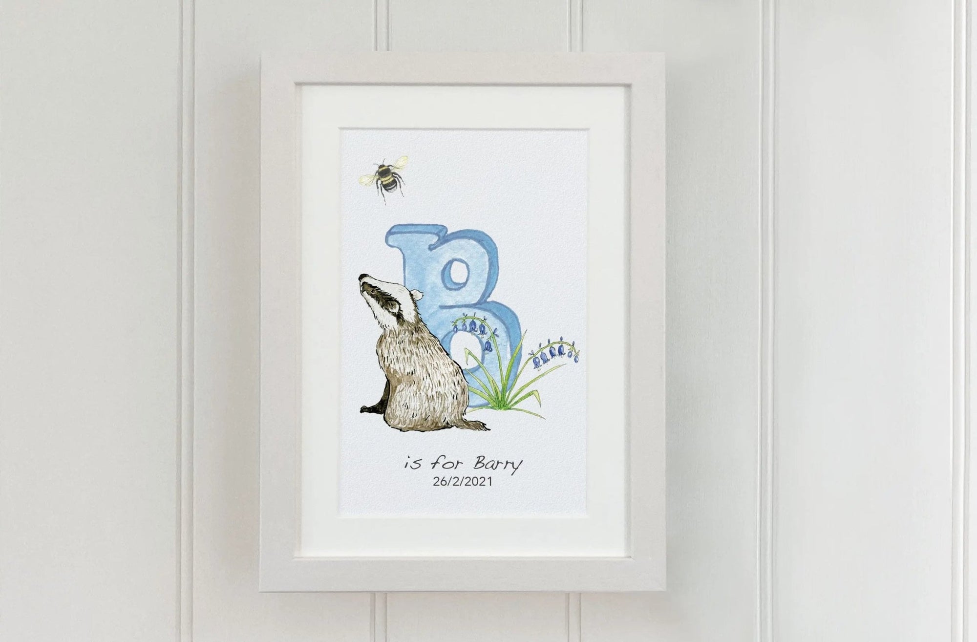 Natural Ireland Alphabet Letter (Sky) - fiadhandfinn