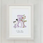 Natural Ireland Alphabet Letter (Violet) - fiadhandfinn