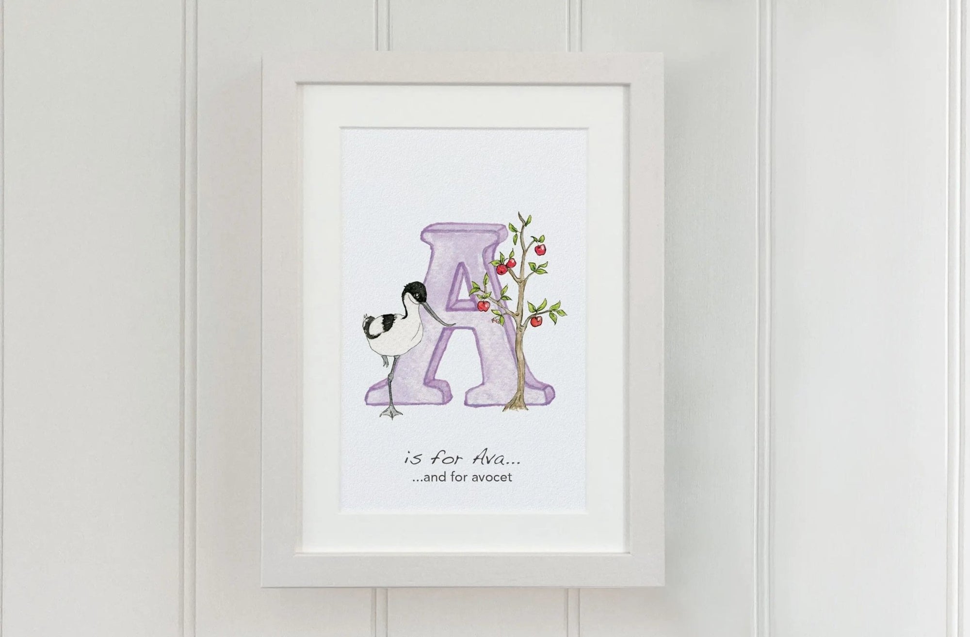 Natural Ireland Alphabet Letter (Violet) - fiadhandfinn