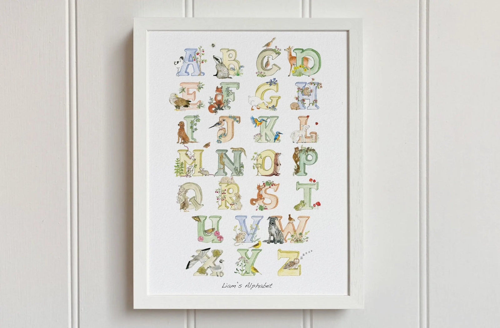 Natural Ireland Alphabet Print (Natural) - fiadhandfinn