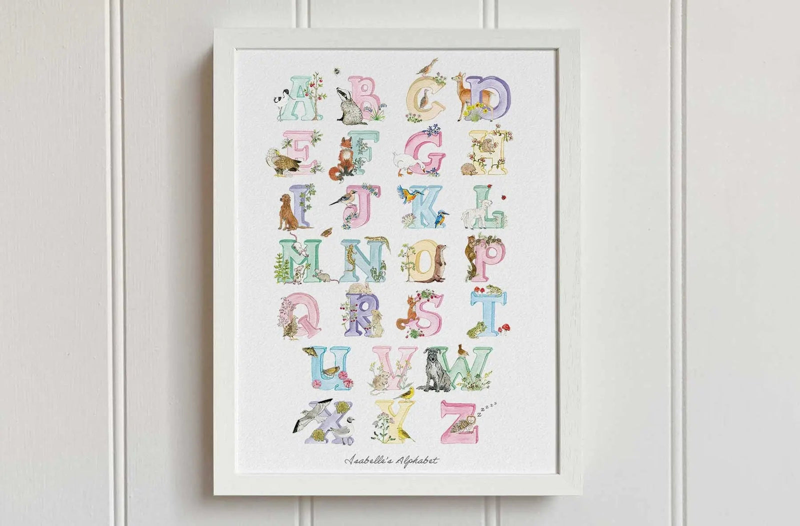 Natural Ireland Alphabet Print (Pastels) - fiadhandfinn