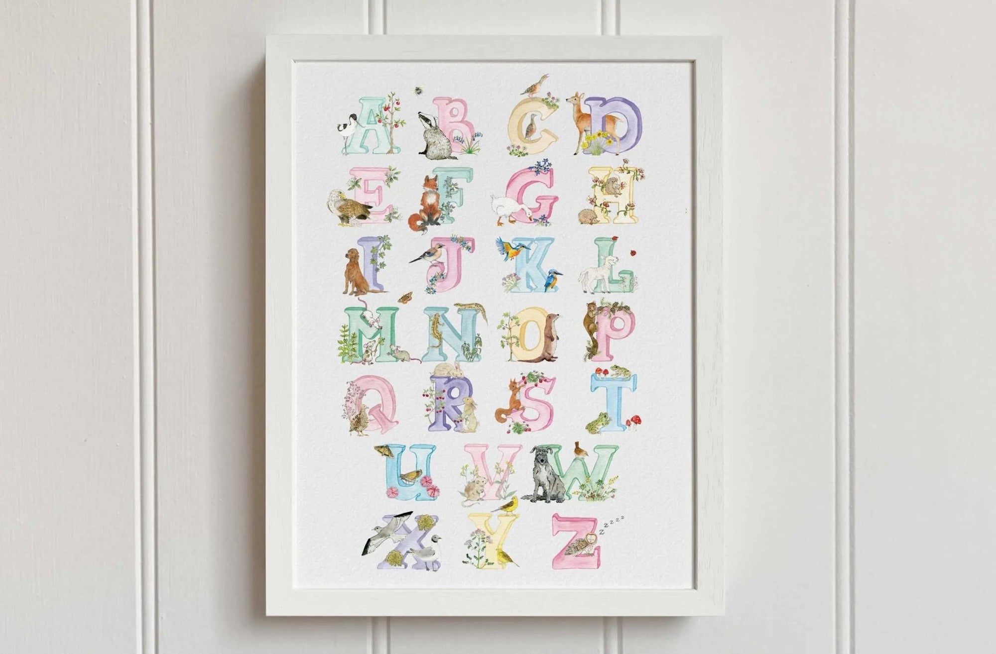 Natural Ireland Alphabet Print (Pastels) - fiadhandfinn