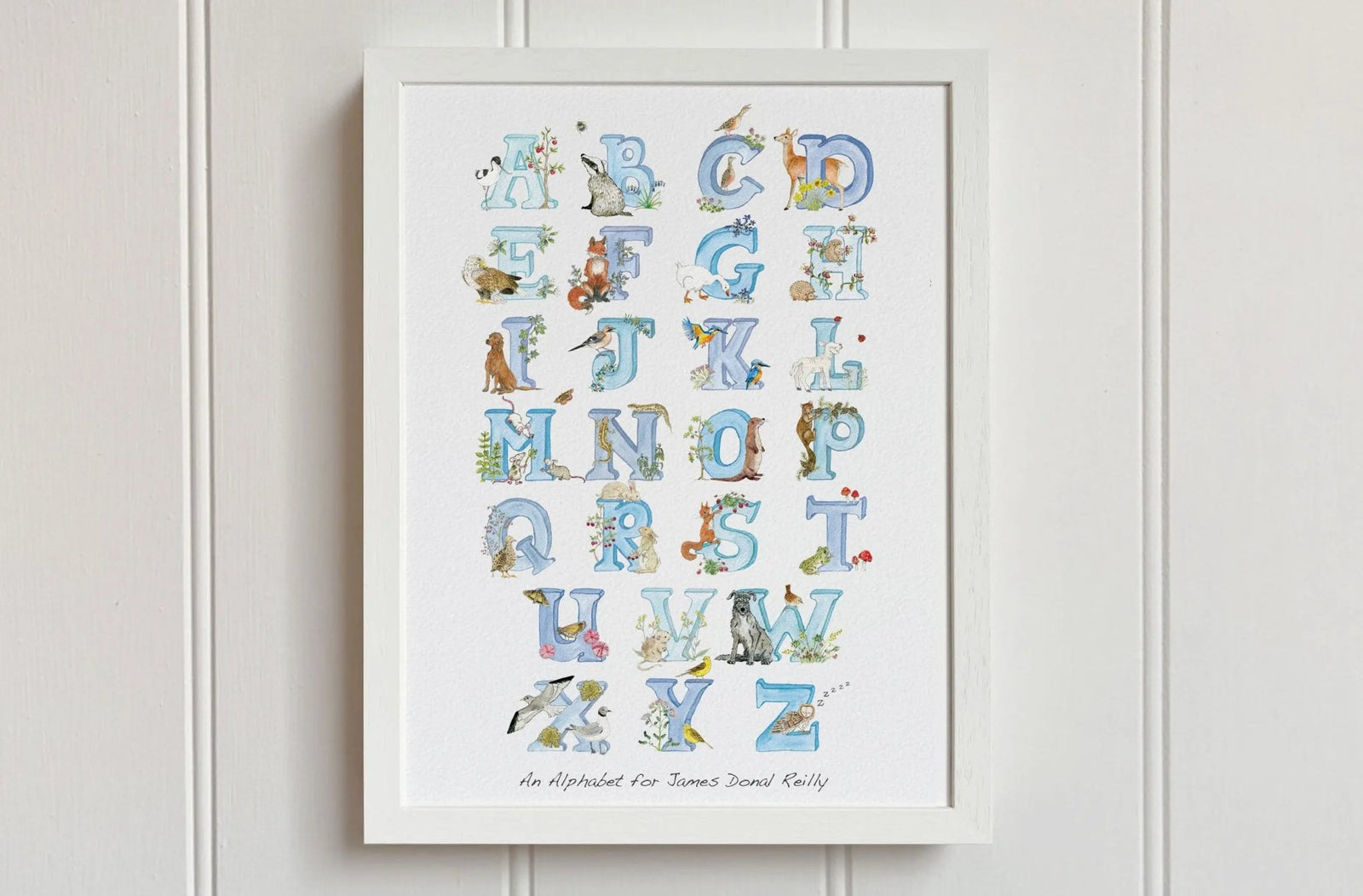Natural Ireland Alphabet Print (Sky) - fiadhandfinn
