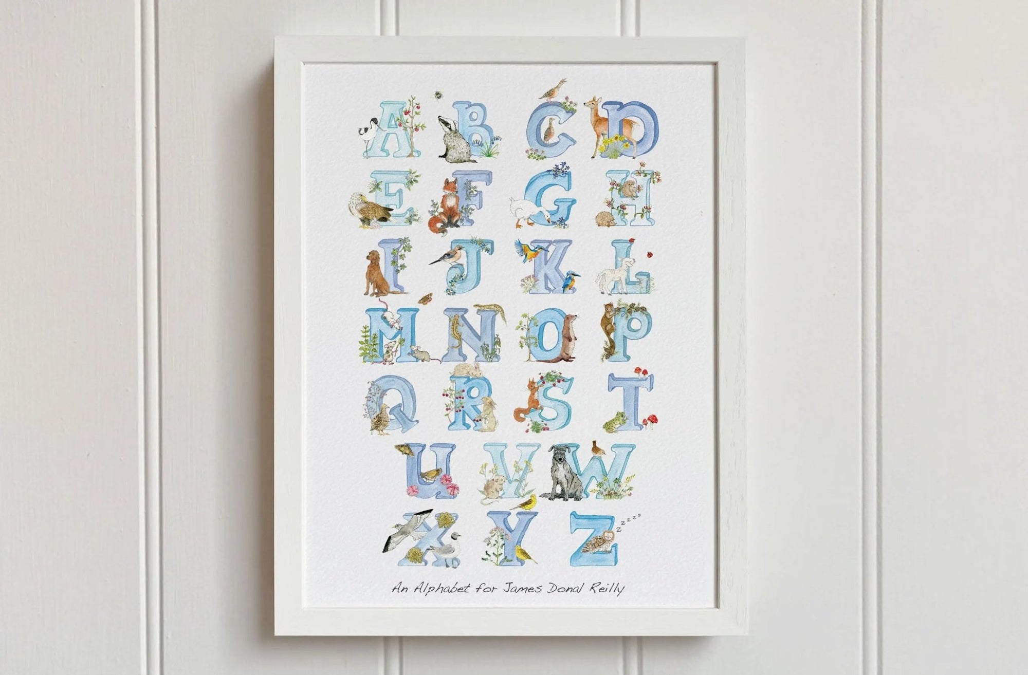 Natural Ireland Alphabet Print (Sky) - fiadhandfinn
