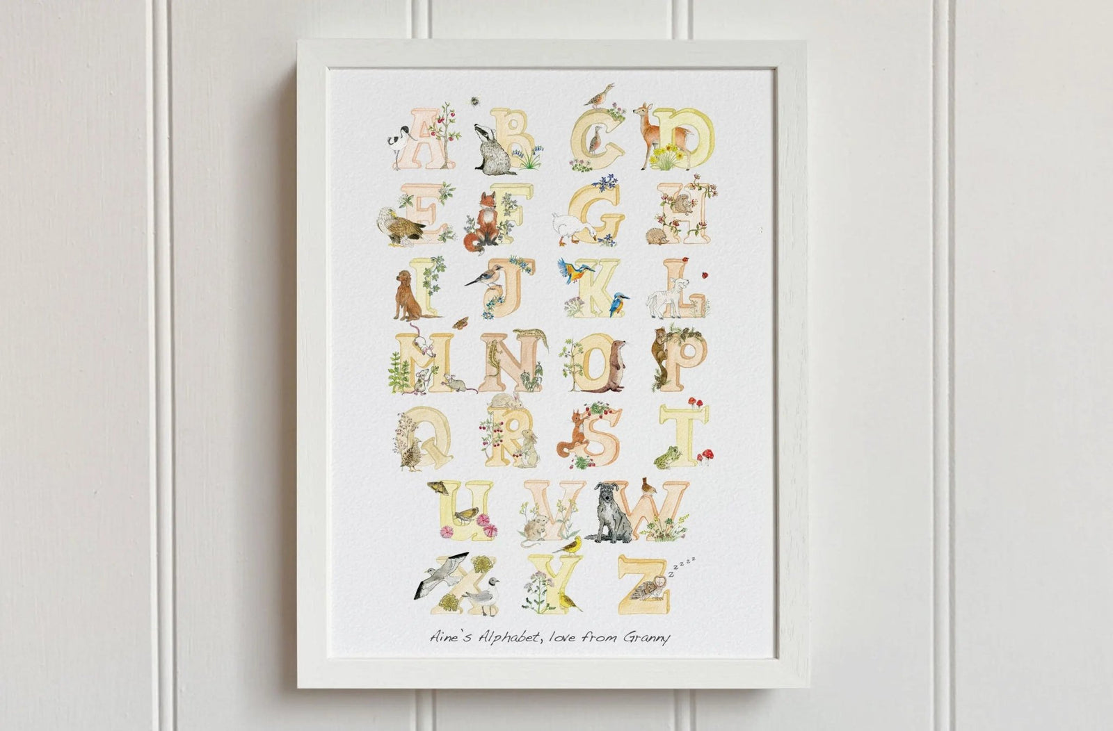 Natural Ireland Alphabet Print (Sunset) - fiadhandfinn