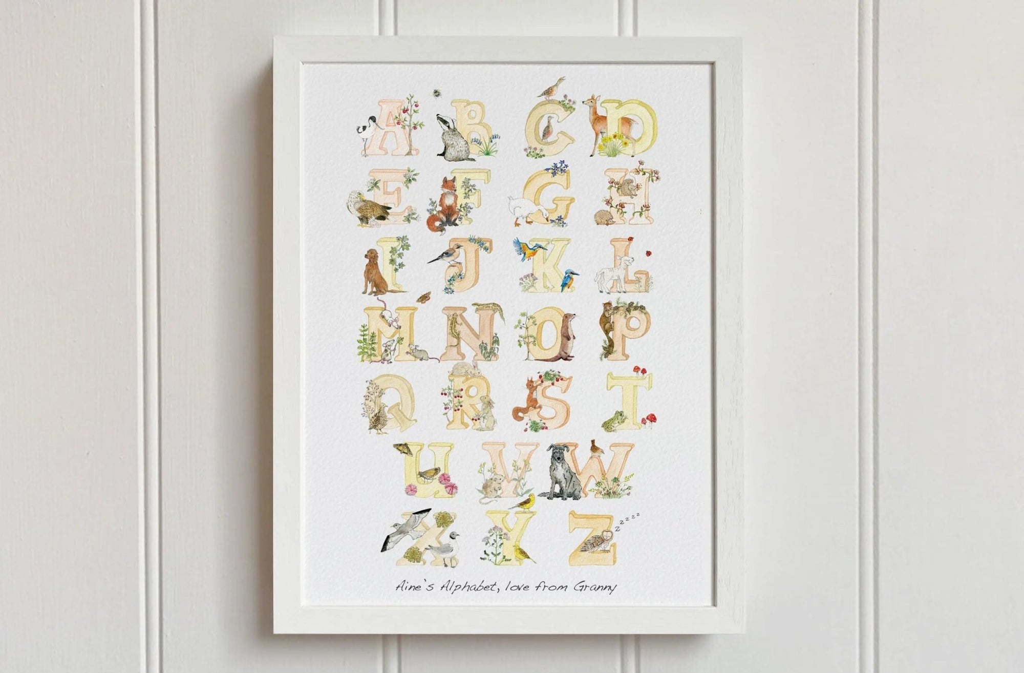Natural Ireland Alphabet Print (Sunset) - fiadhandfinn