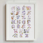 Natural Ireland Alphabet Print (Violet) - fiadhandfinn