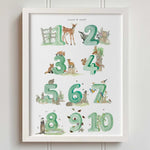 Natural Ireland Numbers Poster (Forest) - fiadhandfinn