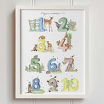 Natural Ireland Numbers Poster (Natural) - fiadhandfinn