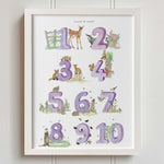 Natural Ireland Numbers Poster (Violet) - fiadhandfinn